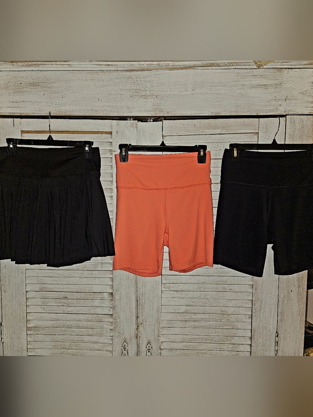 EUC All IN Motion Bundle Of #3 Blk Skort Blk Short & Melon Short All Mediums